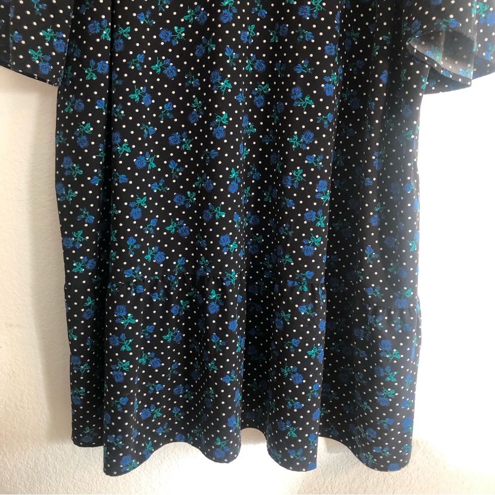 Draper James x Eloquii Forget Me Dots Floral Polka Dot Dress - Picture 5 of 10
